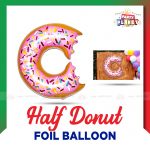 Half Donut Foil Balloon