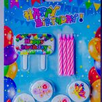 Wax Printed Birthday Candle