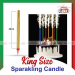 Fire/Sparkling candles King size