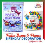 Readymade Police Theme Birthday decoration Combo