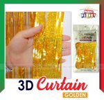 3D Curtain Golden