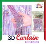 3D Curtain Rose-Gold
