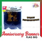 Anniversary Flag Banner Black Big
