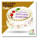 Balloon Themed Cake Regular