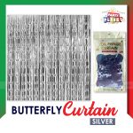 Butterfly Curtain Silver