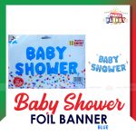 Baby Shower Foil Banner Blue