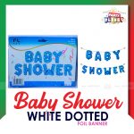 Foil Banner Blue White Dot