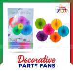 Decorative Party Fans Rainbow Color