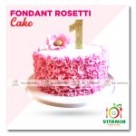 Fondant Rosetti Cake