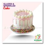 Glazed And Sprinkled Cake