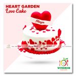 Heart Garden Love Cake