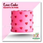 Love Cake Heart In Pink