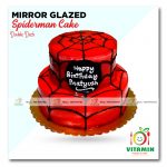 Double Deck Spider Cake, Mirror Glazed