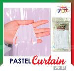 Pastel Party Curtain / Backdrop - White