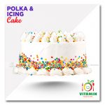 Polka Dot And Icing Cake