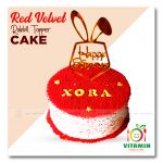 Red Velvet Rabbit Topper Cake