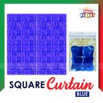 Square Curtain Blue