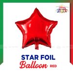 Star Foil Balloon - Red