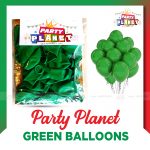 Party Planet Green Balloons