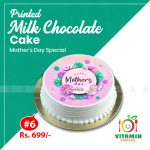 Mother's Day Special Printed Milk Chocolate Cake