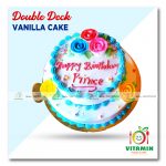 Double Deck Vanilla Cake