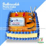 Butterscotch Photo Cake Square (Min-2lbs)