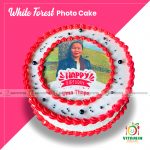 White Forest Photo Cake