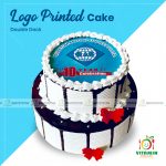 Logo Printed Cake Double Deck