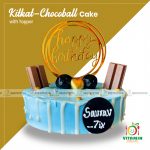 Kitkat-Chocoball Cake with Topper