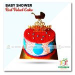 Baby Shower Red Velvet Cake