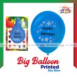 Big Balloon Printed Sky Blue