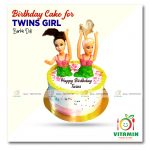 Birthday Cake For Twins Girl Barbie Doll