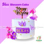 Bless Blossom Cake with Topper