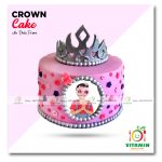 Crown cake with Photo Frame