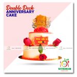 Double Deck Anniversary Cake