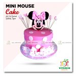 Mini Mouse Cake with Cute Head and Butterfly Topper (Min-2p)