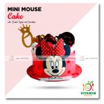Mini Mouse Cake with Double Topper and Chocolates