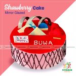 Strawberry Cake Mirror Glazed