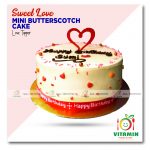 Sweet Love Mini Butterscotch Cake Love Topper