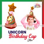 Unicorn Birthday Cap Glitter