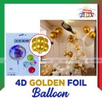 4D Golden Foil Balloon (1ps)