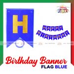 Birthday Banner Flag Blue