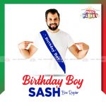 Birthday Boy Sash Blue Regular