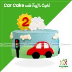 Car Cake with Traffic Light (Min-1.5P)