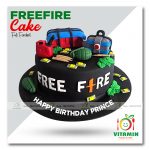 Free Fire Cake Full Fondant (Min-2P)