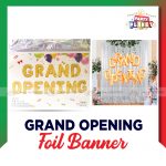 Grand Opening Foil Banner