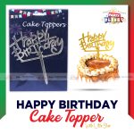 Happy Birthday Cake Topper with Little Star