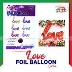 Love Foil Balloon Cursive