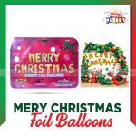 Merry Christmas Foil Balloons