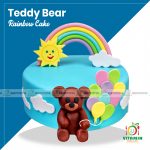 Teddy Bear Rainbow Cake (Min-1.5P)